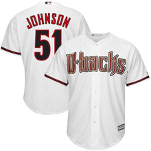 Load image into Gallery viewer, Randy Johnson Arizona Diamondbacks Majestic Home Big &amp; Tall Cooperstown Cool Base Player Jersey - White