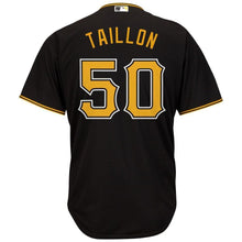 Load image into Gallery viewer, Jameson Taillon Pittsburgh Pirates Majestic Alternate Cool Base Replica Player Jersey - Black