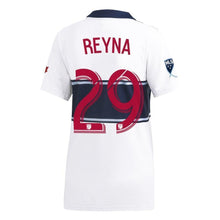 Load image into Gallery viewer, Yordy Reyna Vancouver Whitecaps FC Women's 2019 Hoop Player Jersey – White