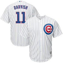 Load image into Gallery viewer, Yu Darvish Chicago Cubs Majestic Official Cool Base Player Jersey – White/Royal