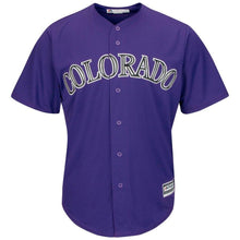 Load image into Gallery viewer, Charlie Blackmon Colorado Rockies Majestic Cool Base Player Jersey - White/Purple