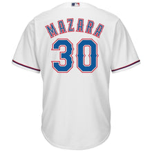 Load image into Gallery viewer, Nomar Mazara Texas Rangers Majestic Home Cool Base Player Jersey – White
