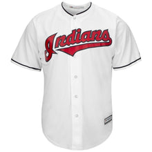 Load image into Gallery viewer, Andrew Miller Cleveland Indians Majestic Home Official Cool Base Player Jersey - White