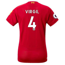 Load image into Gallery viewer, Virgil Van Dijk Liverpool New Balance Women's 2019/20 Home Player Stadium Jersey – Red