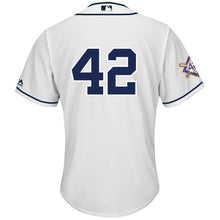 Load image into Gallery viewer, San Diego Padres Majestic 2019 Jackie Robinson Day Official Cool Base Jersey – White