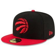 Load image into Gallery viewer, Toronto Raptors New Era 2019 NBA Finals Bound Side Patch Two-Tone 59FIFTY Fitted Hat - Black/Red