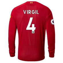 Load image into Gallery viewer, Virgil Van Dijk Liverpool New Balance 2019/20 Home Player Long Sleeve Jersey – Red