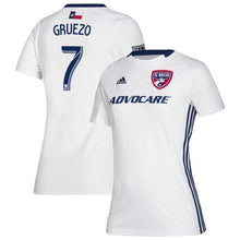 Load image into Gallery viewer, Carlos Gruezo FC Dallas Women's 2019 Secondary Player Jersey – White