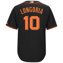 Load image into Gallery viewer, Evan Longoria San Francisco Giants Majestic Alternate Cool Base Player Jersey – Black