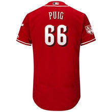 Load image into Gallery viewer, Yasiel Puig Cincinnati Reds Majestic 2019 Spring Training Flex Base Player Jersey - Scarlet