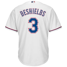 Load image into Gallery viewer, Delino DeShields Texas Rangers Majestic Cool Base Home Player Jersey - White