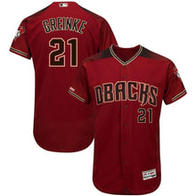 Load image into Gallery viewer, Zack Greinke Arizona Diamondbacks Majestic Alternate Collection Flex Base Player Jersey