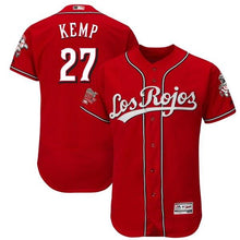 Load image into Gallery viewer, Matt Kemp Cincinnati Reds Majestic Alternate Collection Flex Base Player Jersey – Scarlet