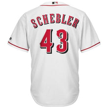 Load image into Gallery viewer, Scott Schebler Cincinnati Reds Majestic Home Cool Base Replica Player Jersey - White