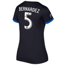 Load image into Gallery viewer, Victor Bernardez San Jose Earthquakes Women's 2017/18 Primary  Jersey - Black