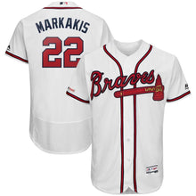 Load image into Gallery viewer, Nick Markakis Atlanta Braves Majestic 2019 Home Collection Flex Base Player Jersey – White