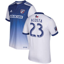 Load image into Gallery viewer, Kellyn Acosta FC Dallas 2017/18 Secondary Jersey - Blue