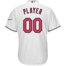 Load image into Gallery viewer, Cleveland Indians Majestic Home 2019 All-Star Game Patch Cool Base Custom Jersey – White
