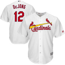 Load image into Gallery viewer, Paul DeJong St. Louis Cardinals Majestic Alternate Cool Base Player Jersey – Horizon Blue/White