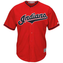 Load image into Gallery viewer, Cleveland Indians Majestic Alternate 2019 Cool Base Team Jersey – White/Scarlet