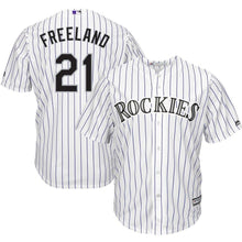 Load image into Gallery viewer, Kyle Freeland Colorado Rockies Majestic Alternate Cool Base Replica Player Jersey - White