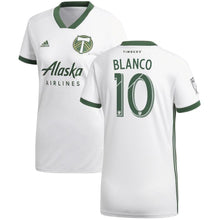 Load image into Gallery viewer, Sebastián Blanco Portland Timbers Women's 2018 Secondary Player Jersey – White
