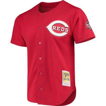Load image into Gallery viewer, Ken Griffey Jr. Cincinnati Reds Mitchell &amp; Ness Fashion Cooperstown Collection Mesh Batting Practice Jersey - Red