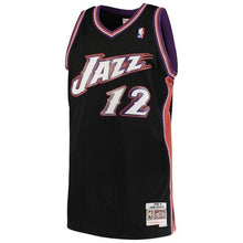 Load image into Gallery viewer, John Stockton Utah Jazz Mitchell &amp; Ness 1998-99 Hardwood Classics Swingman Jersey – Black
