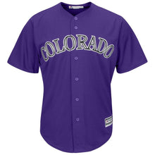 Load image into Gallery viewer, Nolan Arenado Colorado Rockies Majestic Home Official Cool Base Player Jersey - White/Purple