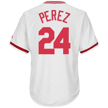 Load image into Gallery viewer, Tony Perez Cincinnati Reds Majestic Cooperstown Collection Cool Base Player Jersey – White