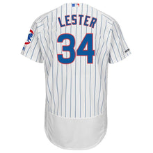 Load image into Gallery viewer, Jon Lester Chicago Cubs Majestic Home Flex Base Collection Player Jersey - White/Royal