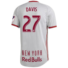 Load image into Gallery viewer, Sean Davis New York Red Bulls 2019 Primary Player Jersey – Gray