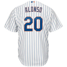 Load image into Gallery viewer, Pete Alonso New York Mets Majestic Home Official Cool Base Player Jersey - White/Royal