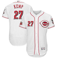 Load image into Gallery viewer, Matt Kemp Cincinnati Reds Majestic Home Collection Flex Base Player Jersey – White