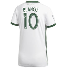 Load image into Gallery viewer, Sebastián Blanco Portland Timbers Women's 2018 Secondary Player Jersey – White