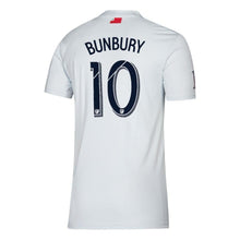 Load image into Gallery viewer, Teal Bunbury New England Revolution 2019 Colonial Player Jersey – White