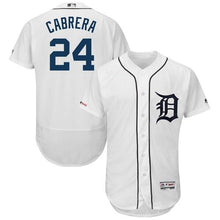 Load image into Gallery viewer, Miguel Cabrera Detroit Tigers Majestic 2018 Home Flex Base Collection Player Jersey – White