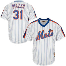Load image into Gallery viewer, Mike Piazza New York Mets Majestic Cool Base Cooperstown Collection Player Jersey - White