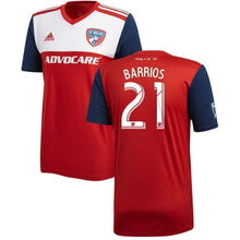 Load image into Gallery viewer, Michael Barrios FC Dallas Women's 2018 Primary Player Jersey – Red