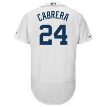 Load image into Gallery viewer, Miguel Cabrera Detroit Tigers Majestic 2018 Home Flex Base Collection Player Jersey – White