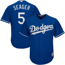 Load image into Gallery viewer, Corey Seager Los Angeles Dodgers Majestic Fashion Official Cool Base Player Jersey - Royal/White
