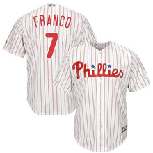 Load image into Gallery viewer, Maikel Franco Philadelphia Phillies Majestic Official Cool Base Player Jersey-Scarlet/White