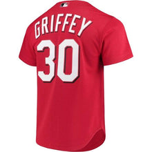 Load image into Gallery viewer, Ken Griffey Jr. Cincinnati Reds Mitchell &amp; Ness Fashion Cooperstown Collection Mesh Batting Practice Jersey - Red