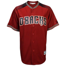Load image into Gallery viewer, Zack Greinke Arizona Diamondbacks Majestic Official Cool Base Player Jersey - Sedona Red/Black