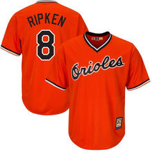 Load image into Gallery viewer, Cal Ripken Jr. Baltimore Orioles Majestic Big &amp; Tall Cooperstown Cool Base Player Jersey - Orange