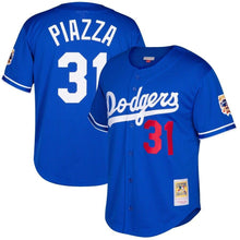 Load image into Gallery viewer, Mike Piazza Los Angeles Dodgers Mitchell &amp; Ness Cooperstown Collection Mesh Batting Practice Jersey - Royal