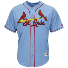 Load image into Gallery viewer, Marcell Ozuna St. Louis Cardinals Majestic Alternate Cool Base Player Jersey – Horizon Blue