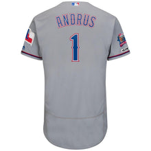 Load image into Gallery viewer, Elvis Andrus Texas Rangers Majestic Alternate Collection Flex Base Player Jersey – Royal/Gray