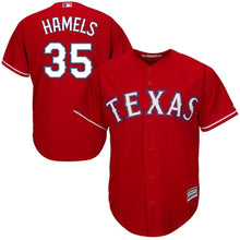 Load image into Gallery viewer, Cole Hamels Texas Rangers Majestic Official Cool Base Player Jersey - Red