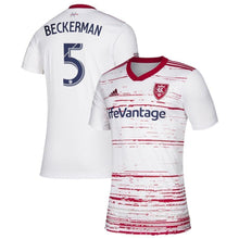 Load image into Gallery viewer, Kyle Beckerman Real Salt Lake 2019 Secondary Player Jersey - White